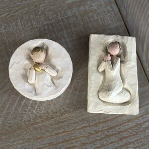 Willow Tree Heart of Golf Trinket Box and Prayer Plaque